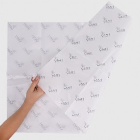 Logo Baskılı 40gr Beyaz Yağlı Kağıt (1000 adet 70x100cm)