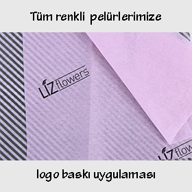 Renkli İnce Pelür (17gr) üzerine Logo Baskı