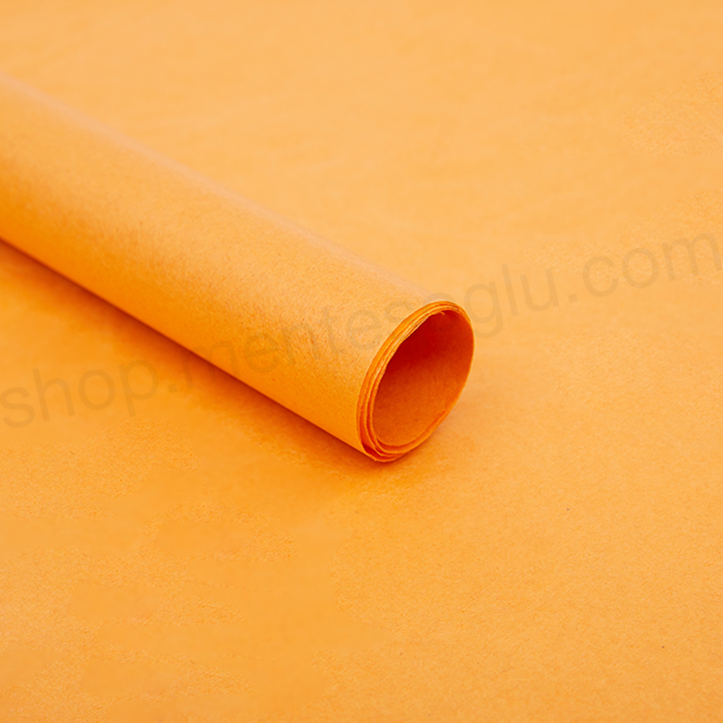 2.Kalite Turuncu Renkli Pelür Kağıdı (1kg)