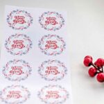 Happy New Year desenli Sticker 4,5 cm çap - Görsel 3