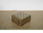 Kraft Ambalaj Kağıdı - Yeşil Verev Çizgili70x100cm - Görsel 2
