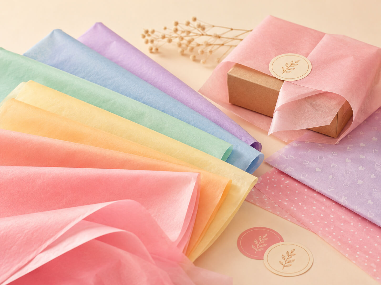 Pelür kağıt, sticker ve paketleme ürünleri