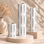 Beyaz Kraft Ambalaj Rulosu-Logo baskılı-(40-90gr aralığında)